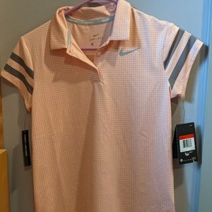 Nike NWT girls Large dri-fit golf polo